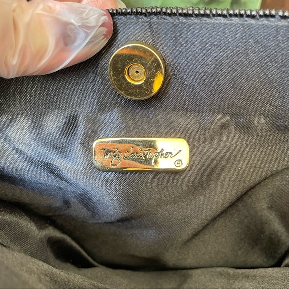 🖤Ingio Christopher🖤 Black Beaded Colorful High Heals Handbag - Picture 5 of 8